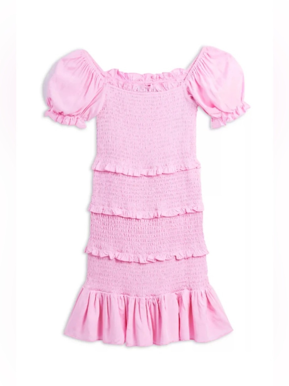 NEW Without Tags KatieJ NYC “Laila” Smocked Ruffle Dress - size small